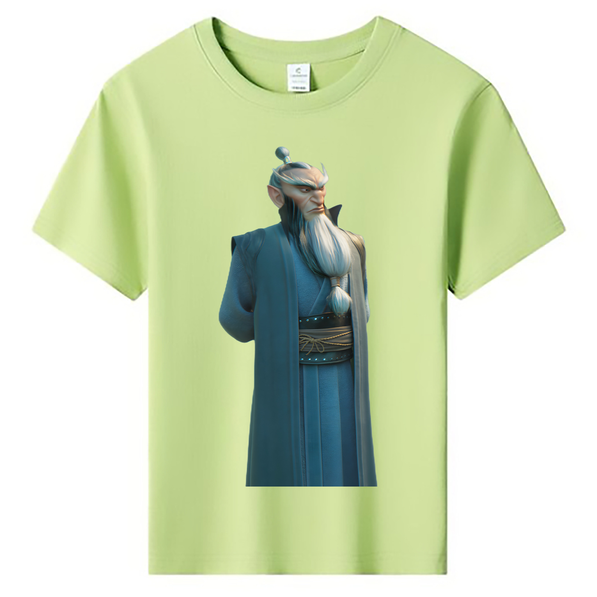 （画像用） Ne Zha 2 ナタ 魔童の大暴れ 綿100％キッズTシャツ（フロントプリント）